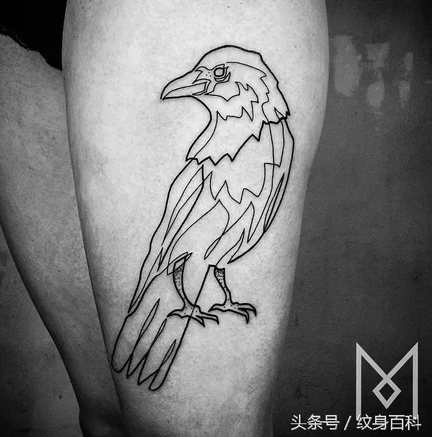 简单的纹身线条教程,简单线条纹身