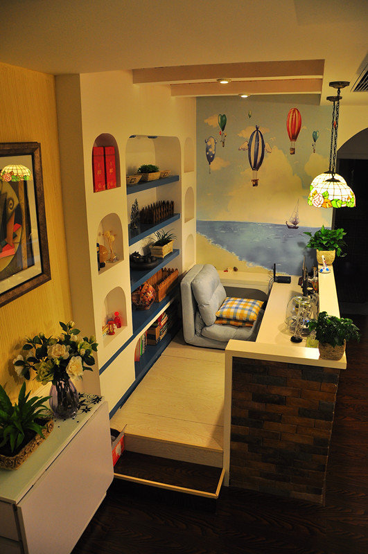 深圳地中海榻榻米定制风格,地中海榻榻米卧室装修效果图