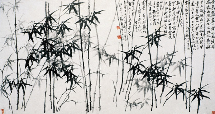 国画四绿怎么调,国画四种墨法