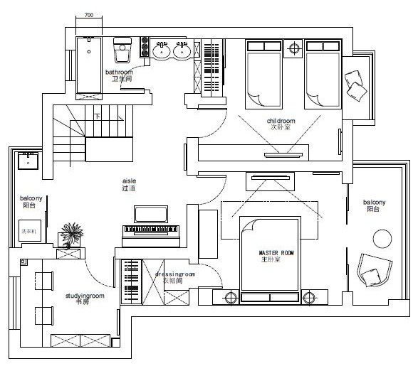 120平混搭三居安享生活乐趣,113平方三室两厅豪华欢乐家园