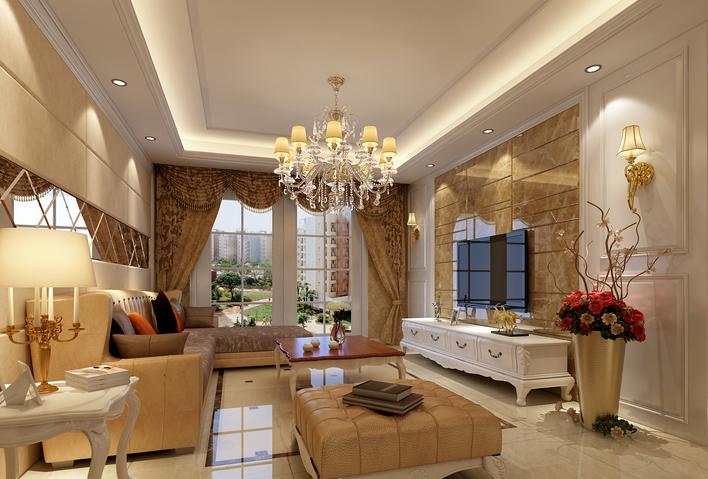 客厅中央空调吊顶造型设计效果图,最简单的吊顶设计图片