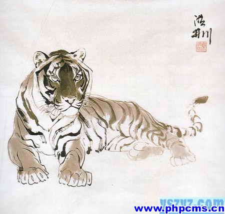 工笔虎技法,工笔虎教学