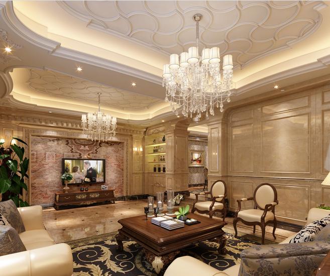 客厅中央空调吊顶造型设计效果图,最简单的吊顶设计图片