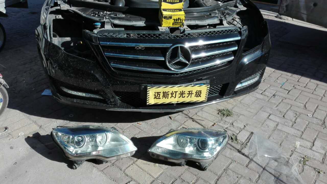 河南r300奔驰改装,改灯奔驰r300