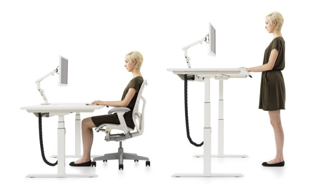 站着办公电脑桌,站着办公可升降电脑桌