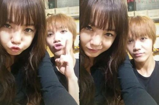 朴灿烈和朴宥拉 (朴灿烈朴宥拉合照)