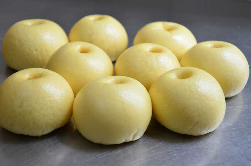 学做迷你苹果包,苹果小肉包