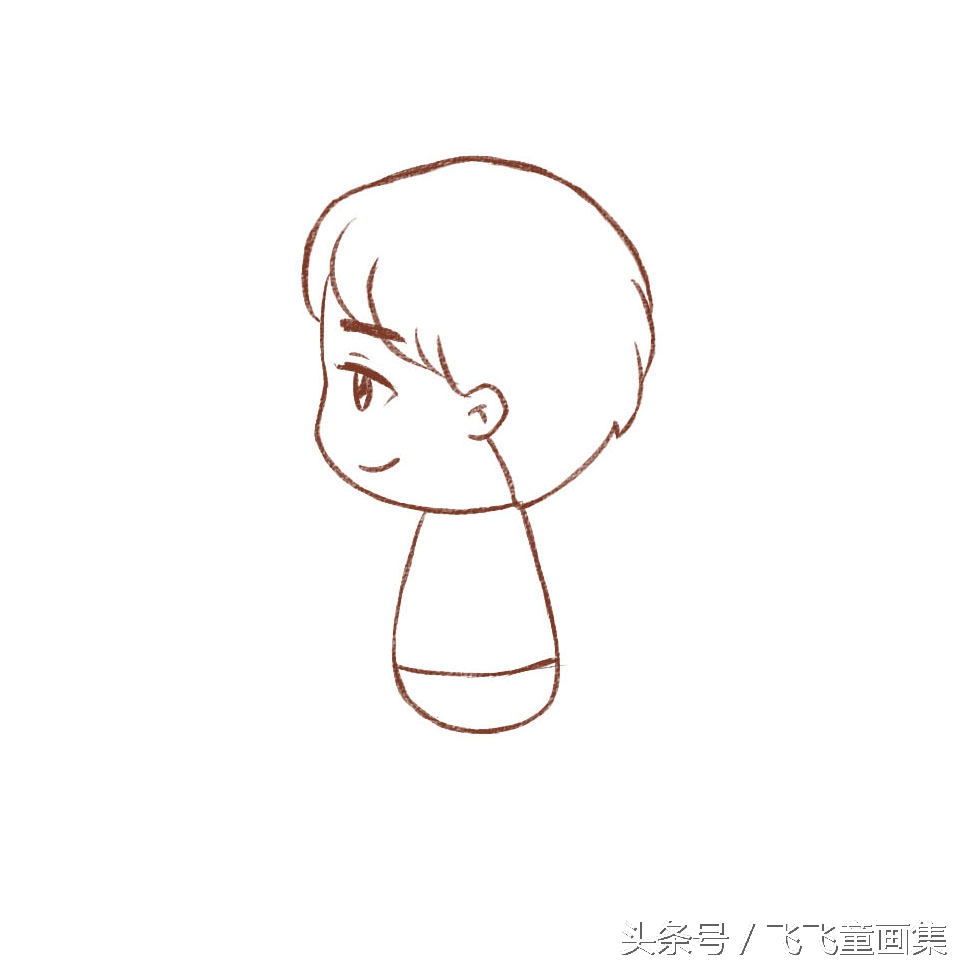 飞飞简笔画教程,菲菲简笔画猪猪侠