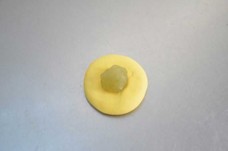 学做迷你苹果包,苹果小肉包