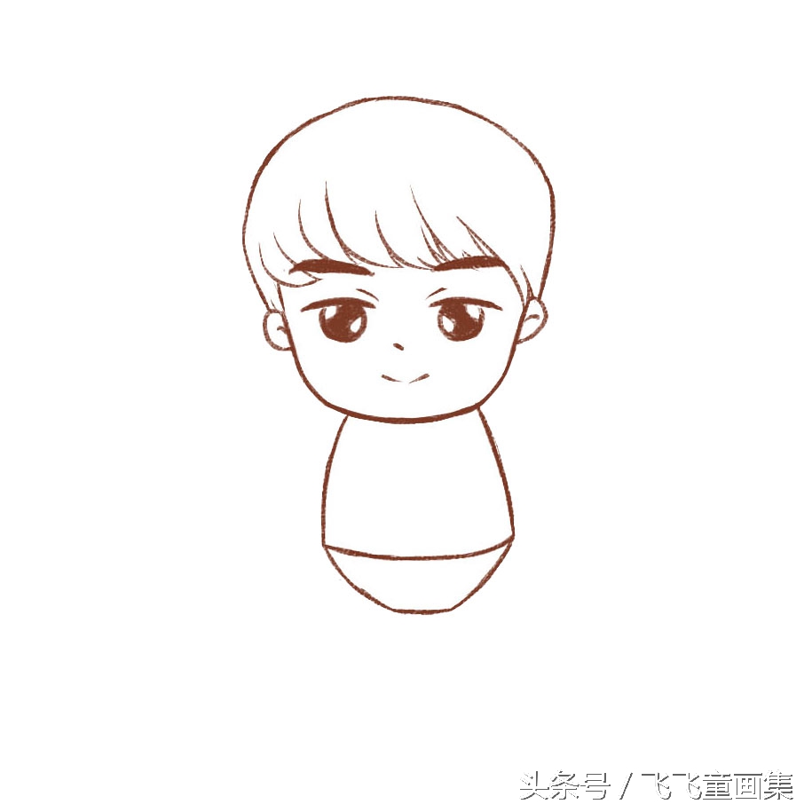 飞飞简笔画教程,菲菲简笔画猪猪侠