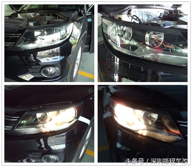 大众途观升级双直射激光透镜,途观升级欧司朗双光透镜