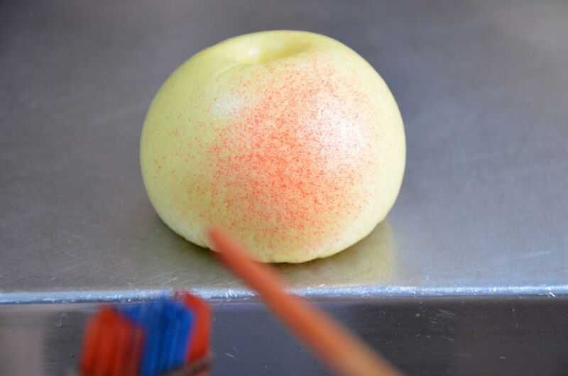 学做迷你苹果包,苹果小肉包