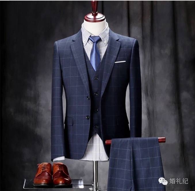 酒红色婚礼西服,婚礼酒红色西服