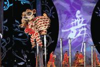 广东醒狮精彩表演,广东醒狮表演2022