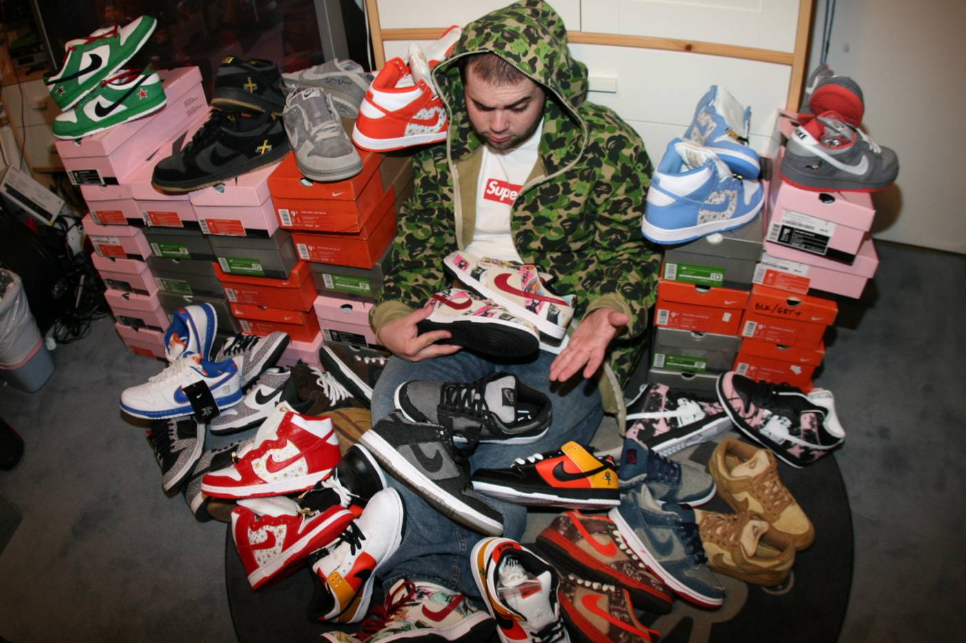 见识了他1000万美元的鞋库，我的红眼病无药可医