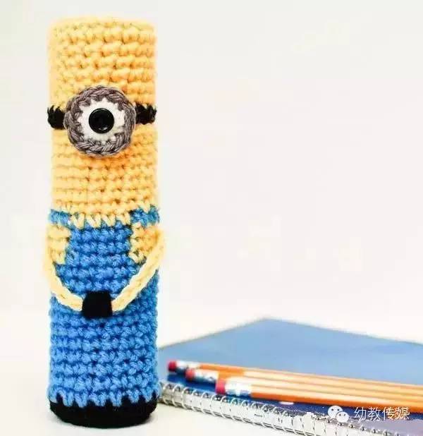 钩漂亮钩针收纳袋,钩笔袋编织教程