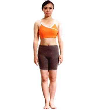 菩提叶式瑜伽锻炼女性双腿肌肉