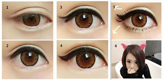 小眼单眼皮怎么画眼线显得眼睛大,小眼画大眼的方法
