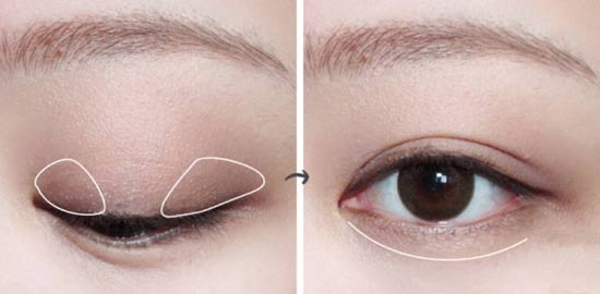 小眼单眼皮怎么画眼线显得眼睛大,小眼画大眼的方法