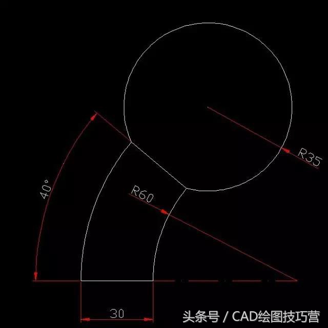 cad三维练习图100例解析,cad练习图纸第45张图教程
