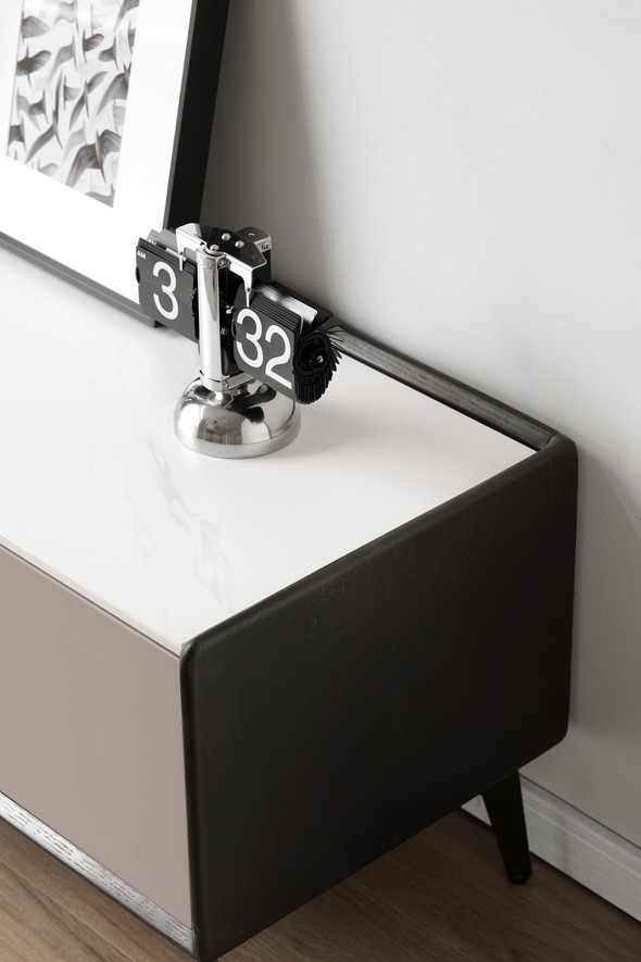 源氏木语岩板茶几电视柜,意式轻奢高端岩板电视柜