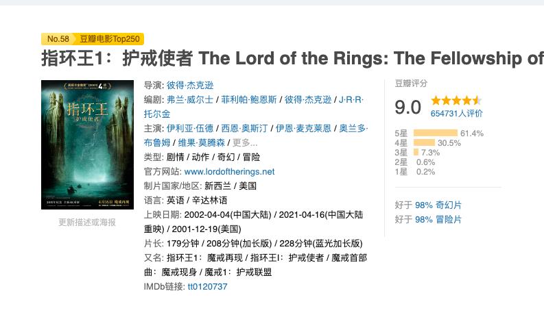 一口气看完史诗级指环王,难以超越的史诗巨制指环王