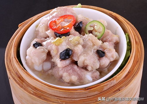 大厨阿斗豉汁蒸排骨,顺德蒜蓉豉汁蒸排骨
