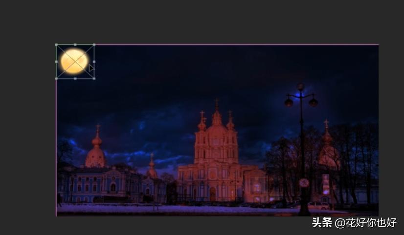 ps白天变黑夜画月亮,用ps怎么制作会发光的月亮