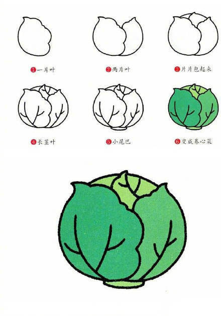 100个蔬菜简笔画教程,画100种蔬菜简笔画又简单又好看