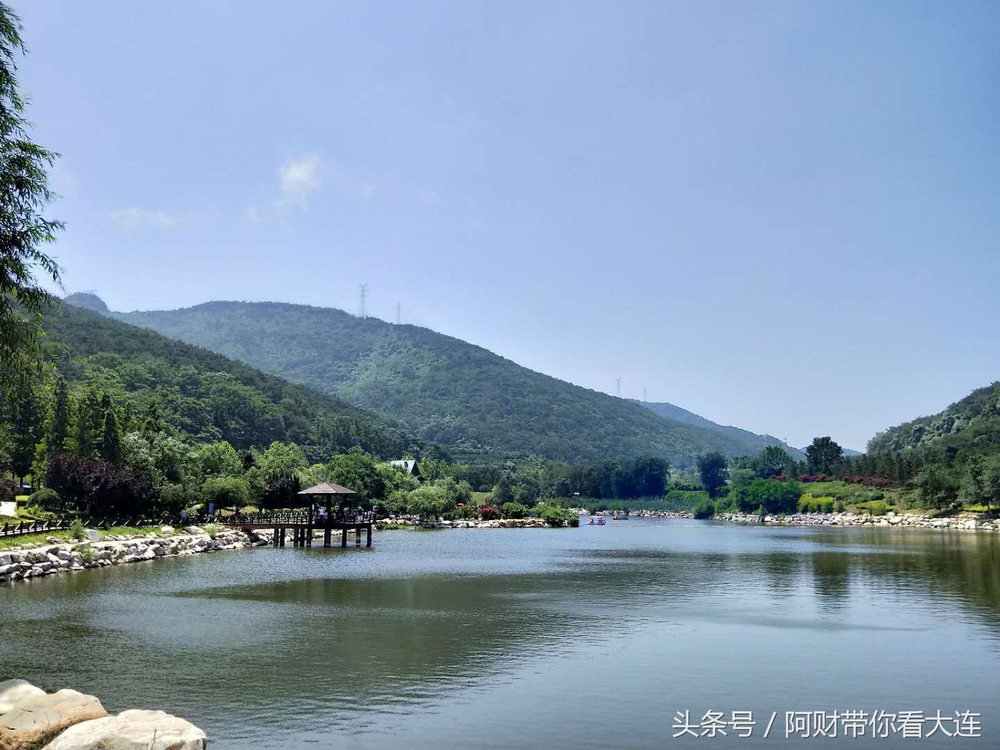 长青湖自然风景,长青湖世外桃源