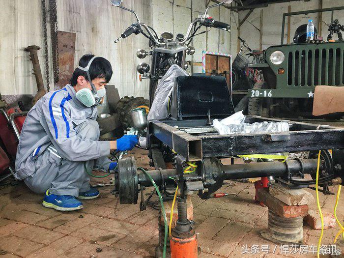 大林子手工打造一台哈雷,定制哈雷制作过程