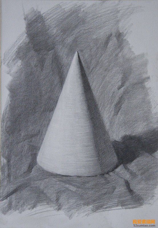 结构素描几何体圆锥体,素描几何体教程圆锥体