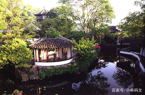 古典园林建筑厅堂亭阁轩榭,园林中的亭台水榭