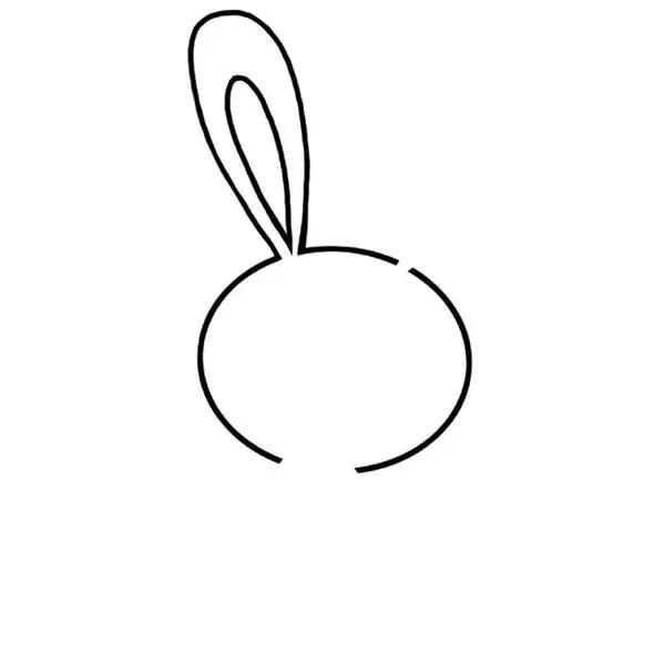 简笔画小白兔教程幼儿园,小白兔运动的样子简笔画全部