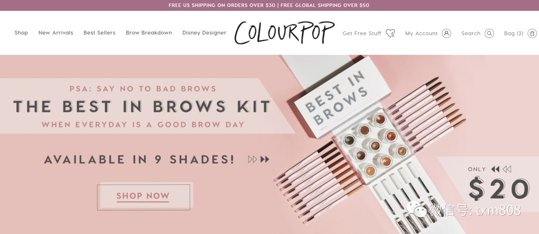 海淘colourpop开箱视频,colourpop官方下单教程