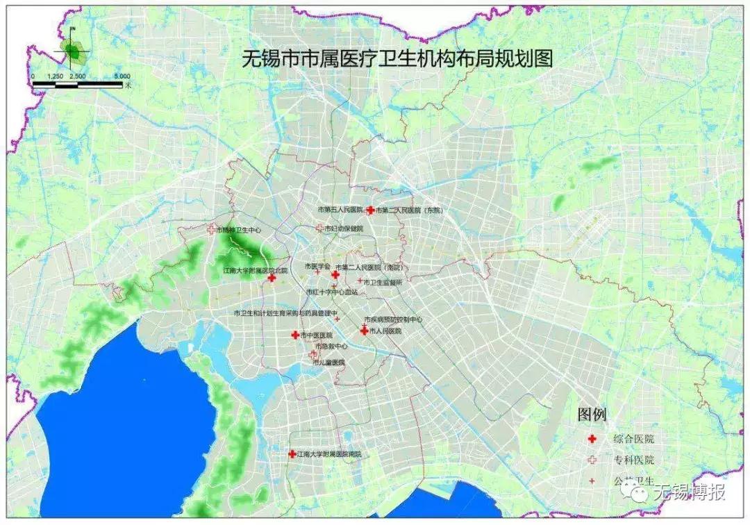 大变化：第三、第四人民医院，妇幼保健院，儿童医院，还有锡山、惠山、新吴