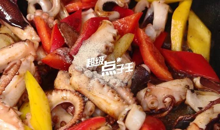 正宗潮汕八爪鱼炒韭菜花,国潮新吃法大全