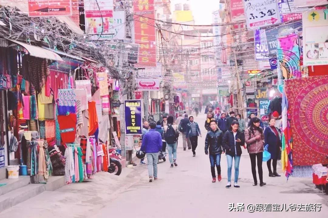 尼泊尔泰米尔区购物街,尼泊尔加德满都泰米尔区