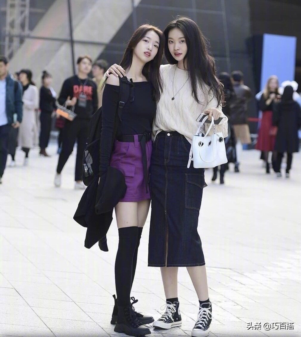 韩国街拍穿搭好看的小姐姐,韩国街拍高颜值小姐姐视频