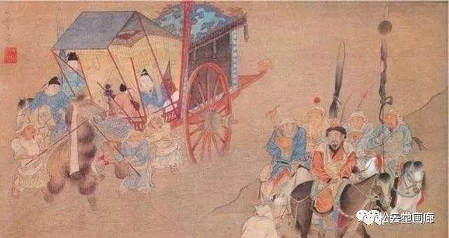 昭君出塞的背景图,昭君出塞古图