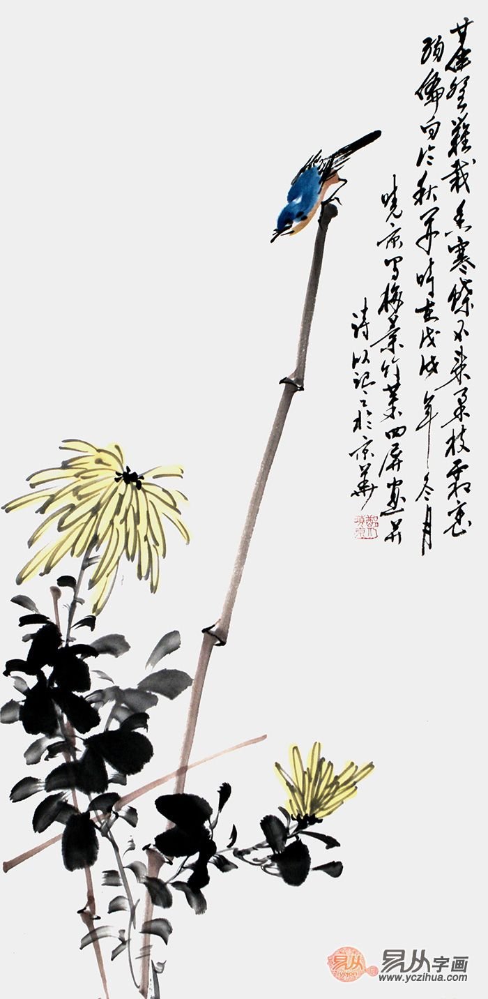 用铅笔画梅兰竹菊四幅国画,郑晓京梅兰竹菊作品欣赏