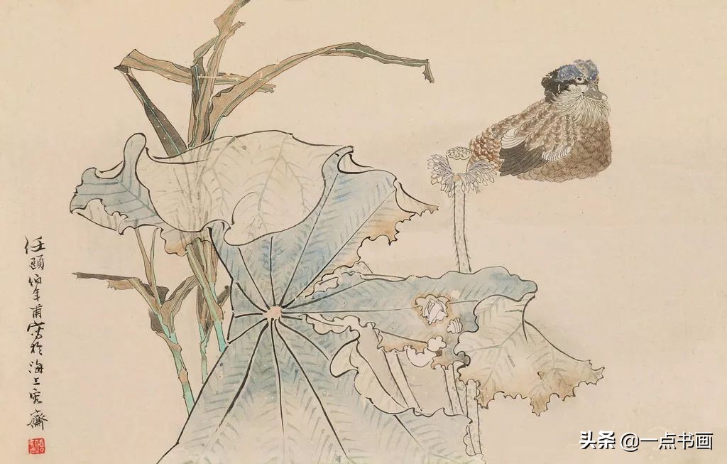 清代画家沈振麟花鸟动物作品欣赏,清代名家山水工笔画作品欣赏