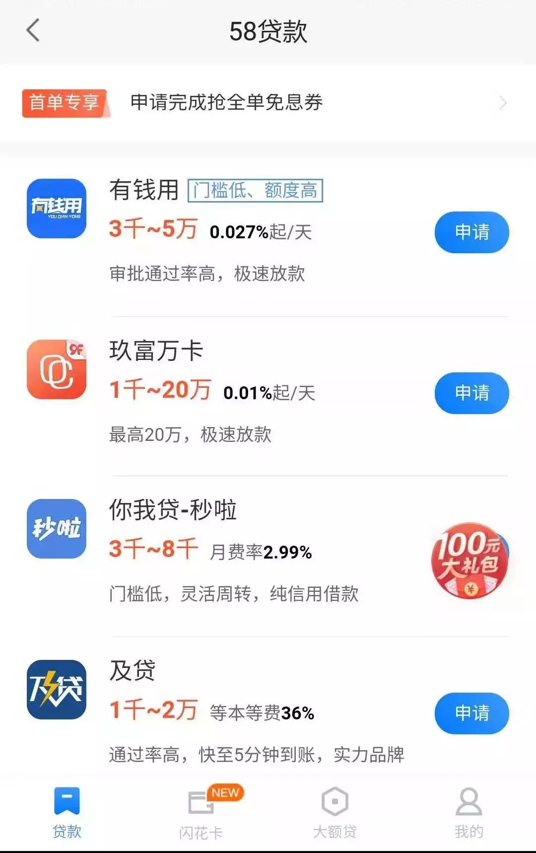 两倍高利贷！曝58同城现金贷利率超70%