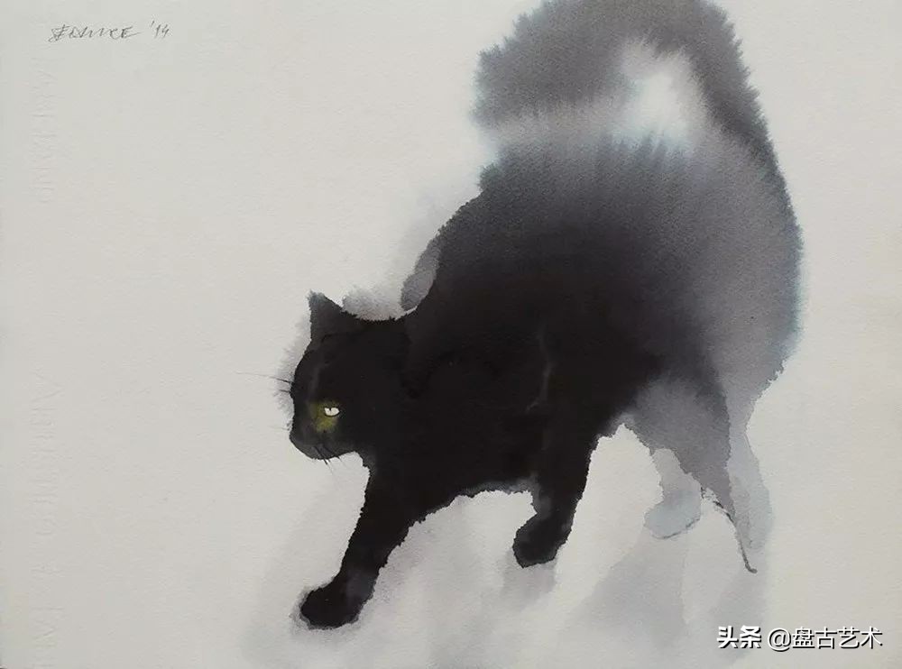 盘古文化艺术国画,盘古在宇宙中开天辟地国画