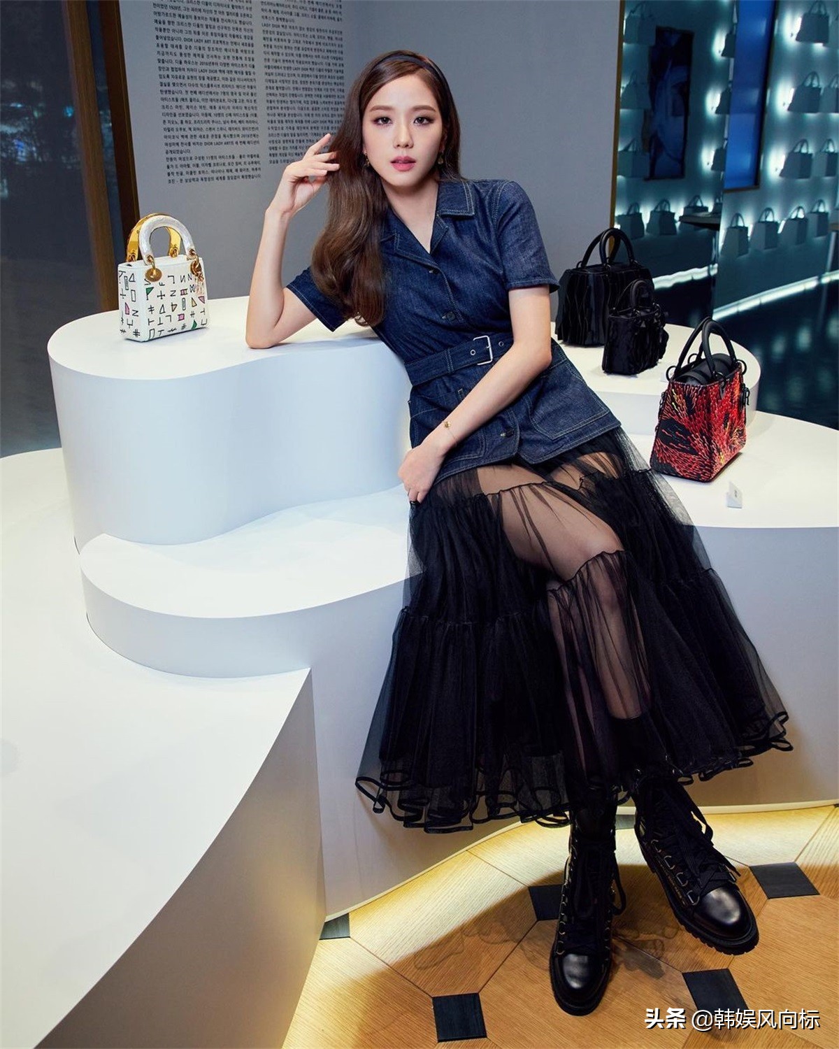 blackpink金智秀与迪奥,blackpink金智秀dior秀场