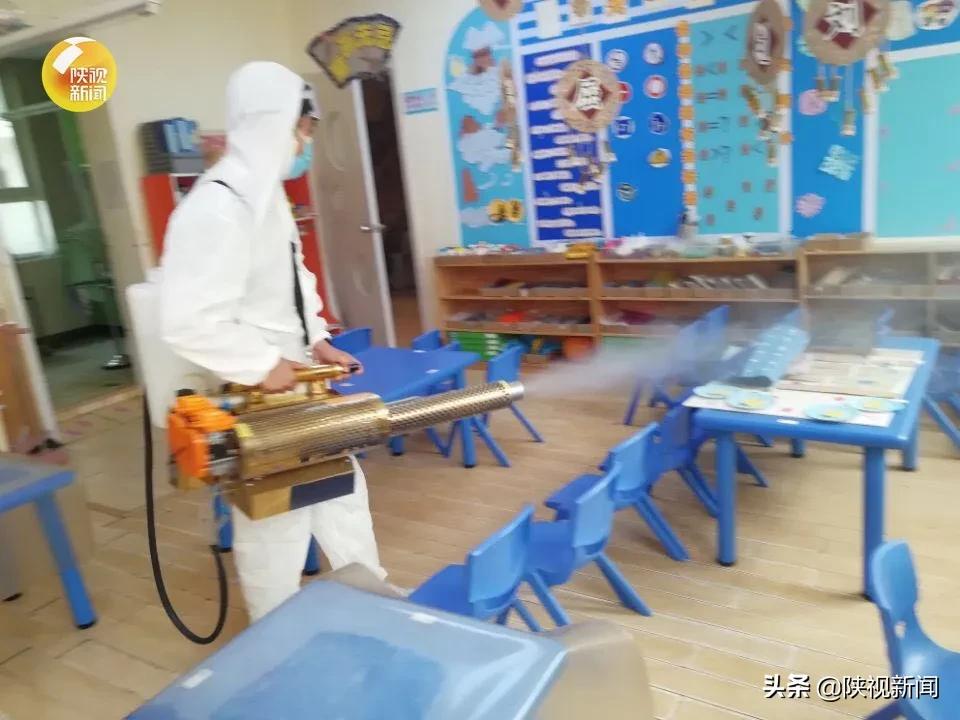 明天到底送不送？陕视记者探班幼儿园，消杀阵仗“吓”到记者