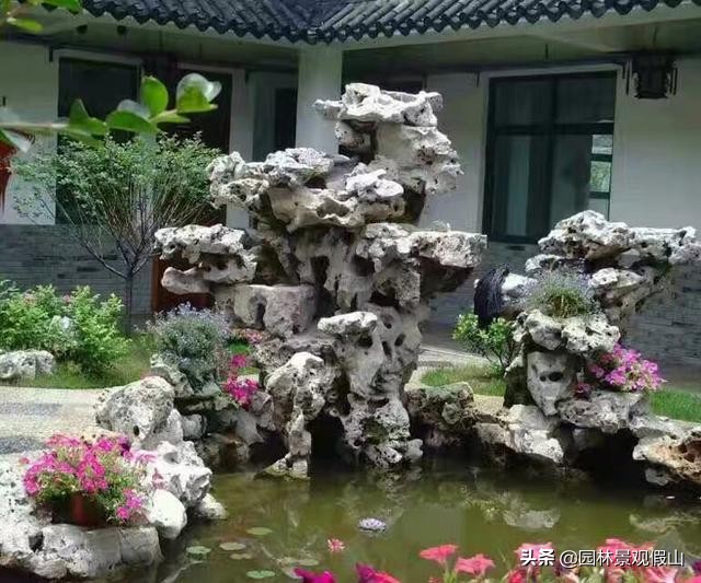 泡沫假山鱼池制作方法,假山流水喷泉鱼池制作