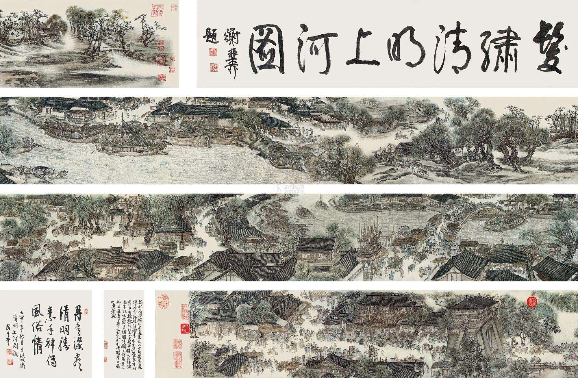 用头发丝刺绣的清明上河图,云南女子绣清明上河图