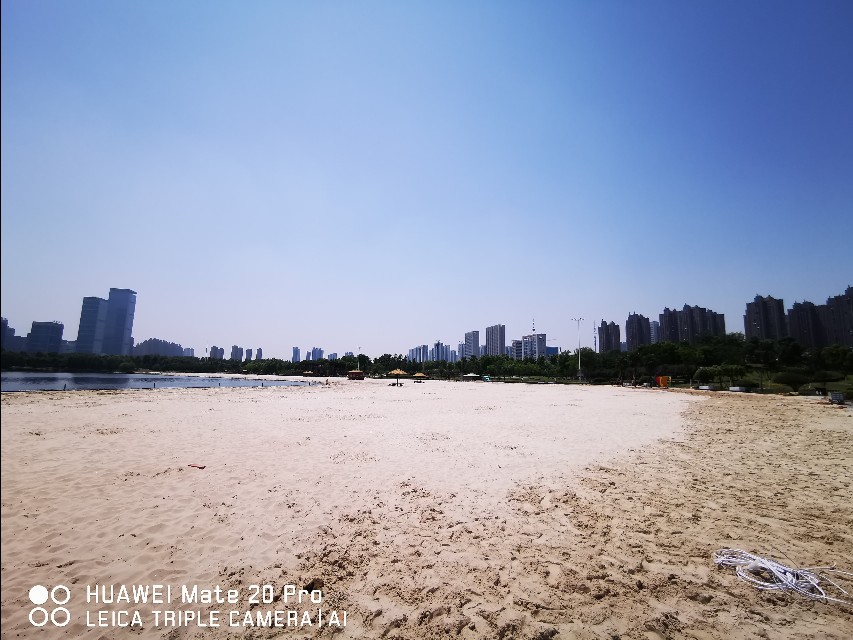 大美滨湖全景图,合肥滨湖塘西河公园美景