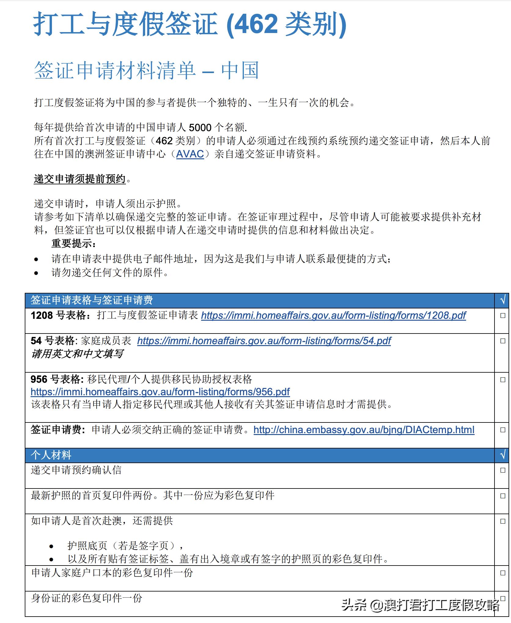 澳洲whv需要什么条件,澳洲whv签证资料